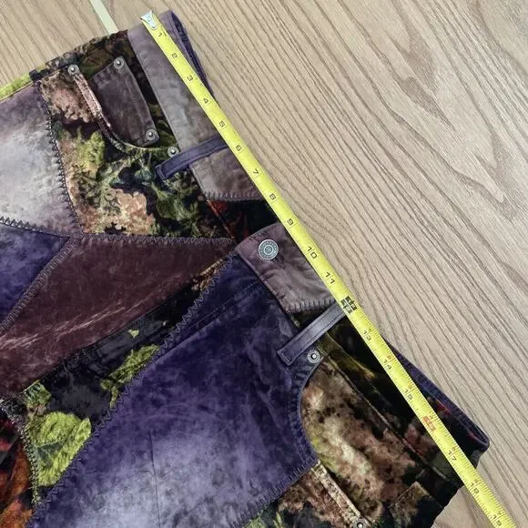 Ralph Lauren Collection Purple Label Patchwork 160 Slim Denim Jean Velvet 32 $3k - Picture 9 of 16